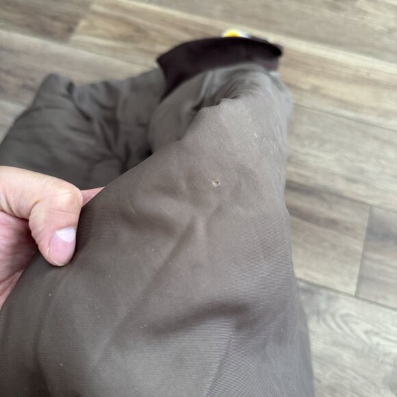 Vintage Don Alleson Blank Brown Yellow Bomber Jacket 80s - Picture 8 of 12